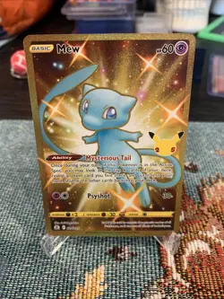 Pokemon TCG Mew 025/025 25th Anniversary Celebrations 2021 Gold Secret Rare - Image 4