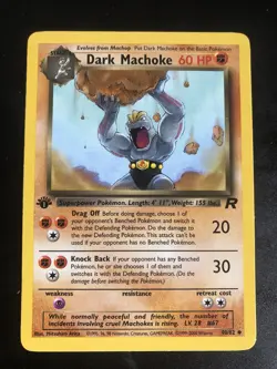 DARK MACHOKE UNCO - POKEMON 40/82 TEAM ROCKET 1ST EDITION NEAR MINT US VERSION - Image 1