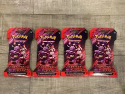 Pokemon TCG Scarlet & Violet Destined Rivals Sealed Booster Sleeves LOT OF 4 - Image 1