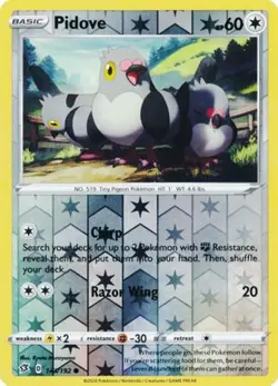 LP Pokemon Pidove - 143/192 - Common - Reverse Holo Lightly Played Rebel Clash - Image 1