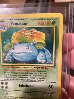 Venusaur Holo 015/102 Base Set Holo Pokemon TCG - Image 3