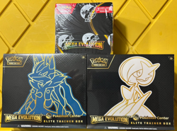 Sealed Pokemon Center Mega Evolution ETBs (2) And Mega Evolution Booster Box - Image 1