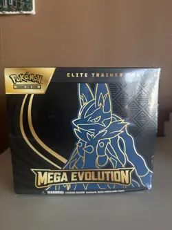 POKEMON MEGA EVOLUTION LUCARIO Elite Trainer Box ETB New/Sealed In Hand - Image 1