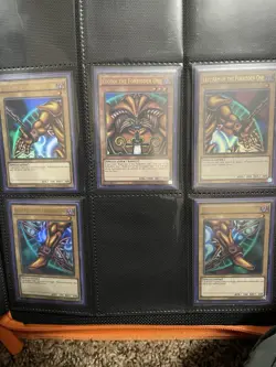 Yugioh! Exodia The Forbidden One Full Set Ultra Rare YGLD NM! - Image 1