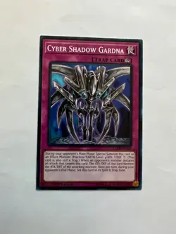 Yugioh Cyber Shadow Gardna LEDD-ENB21 Common 1st Edition Trap MP - Image 1