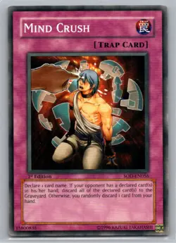Soul of the Duelist: 1st Edition #SOD-EN056 Mind Crush - VG - Image 1