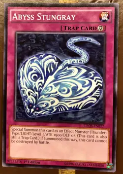 Yu-Gi-Oh! TCG Abyss Stungray Crossed Souls CROS-EN077 1st Ed Common NM/M - Image 1