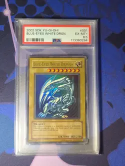 Yu-Gi-Oh! Starter Deck Kaiba Blue-Eyes White Dragon SDK-001 PSA EX-MT+ 6.5 2002 - Image 1