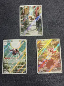 Pokemon Mega Evolution Illustration Rare 3 Card Lot NM - Image 1