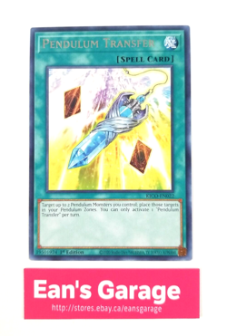 YuGiOh card Pendulum Transfer 1st Edition KICO-EN022 King's Court - Rare, Mint - Image 1