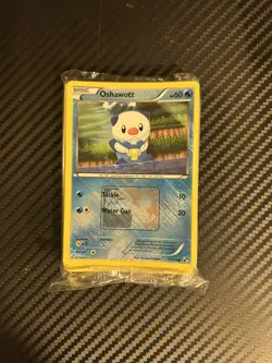 SEALED Oshawott 27/114 League Promo x40 Black & White Crosshatch Pokemon Card - Image 1