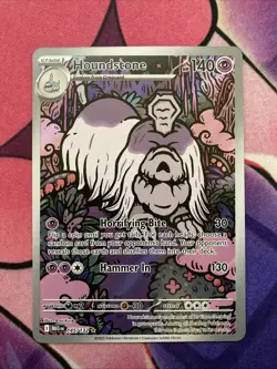 Houndstone 145/132 Mega Evolution Holo Illustration Rare Near Mint English Card - Image 1