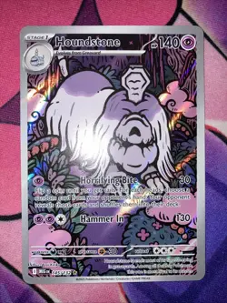 Houndstone 145/132 Mega Evolution Holo Illustration Rare Near Mint English Card - Image 2