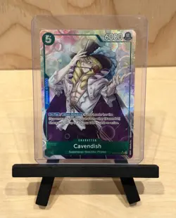Cavendish ALTERNATE ART (EB01-012 SR) One Piece Card Game English - Image 1