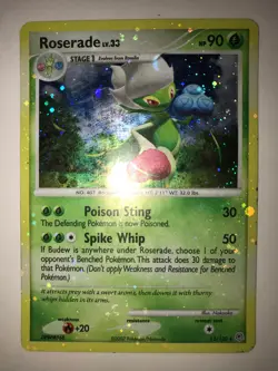 Roserade Holo / Shiny *SWIRL* Pokemon TCG Card Diamond & Pearl 13/130 2007 LP/MP - Image 1