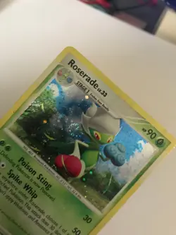 Roserade Holo / Shiny *SWIRL* Pokemon TCG Card Diamond & Pearl 13/130 2007 LP/MP - Image 2