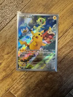 Sealed Pikachu Paldea Evolved Scarlet & Violet Promo Card #027 - Image 1