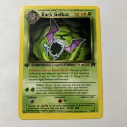 1st Edition Dark Golbat 24/82 Team Rocket Set Rare Vintage Pokemon Card - NM - Image 1