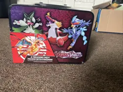 Pokemon CHARIZARD Collectors Tin Lunch Box No Dents Card Holders & 2 Coins - Image 2