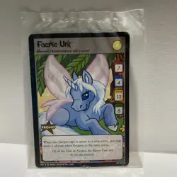 Neopets Faerie Uni Promo 8/15 Card Rare New Sealed McDonalds Promo 2004 - Image 1