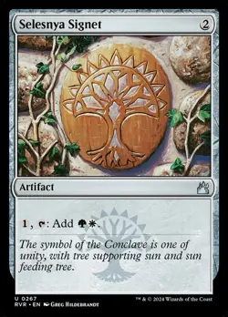 1 x Selesnya Signet - Foil - Ravnica Remastered - NM-Mint - MTG - Image 1
