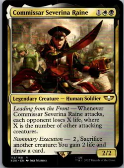 #112 Commissar Severina Raine Universes Beyond: Warhammer 40,000 Rare - Image 1