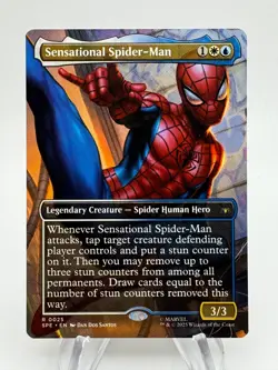 MTG Marvel's Spider-Man SENSATIONAL SPIDER-MAN Borderless Rare #0025 - Image 1