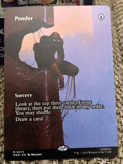 Ponder 0013 Borderless MTG Spider-Man Non-Foil - NM/M - - Image 1