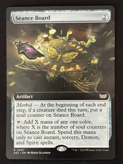 1x MTG Seance Board (Extended Art) - Commander: Duskmourn: House of Horror (DSC) - Image 1