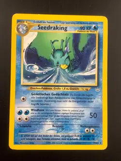 German Pokemon TCG Seedraking (Kingdra) 19/64 Neo Revelation Common - Image 1
