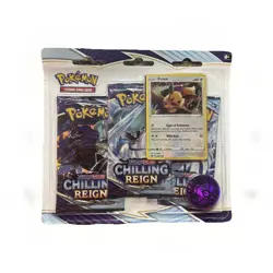 2021 Pokemon Chilling Reign 3 Pack Blister Pack with Eevee - Factory Sealed - Image 1