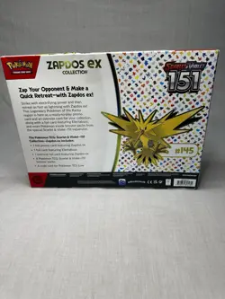 Pokemon TCG Scarlet & Violet 151 Zapdos Ex Collection |BRAND NEW SEALED Pokemon - Image 3