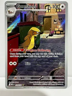 Pokemon TCG Gumshoos Illustration Rare #153/132 Mega Evolutions NM/M Full Art - Image 1