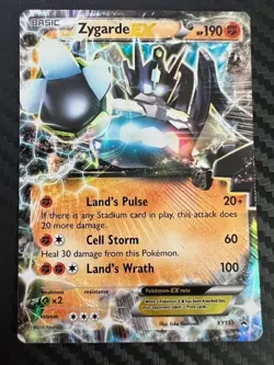 Pokemon TCG Zygarde EX Shiny Kalos Tins XY151 Holo Rare EX HP - Image 1