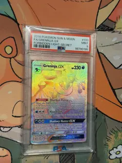 Pokemon Sun & Moon 2018 Forbidden Light Greninja Gx Secret Rare PSA 9 133/131 - Image 2