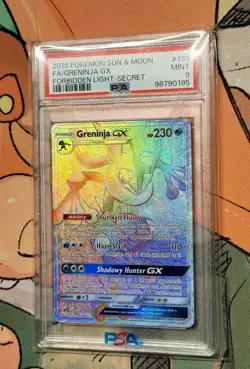 Pokemon Sun & Moon 2018 Forbidden Light Greninja Gx Secret Rare PSA 9 133/131 - Image 3