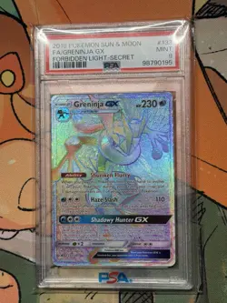 Pokemon Sun & Moon 2018 Forbidden Light Greninja Gx Secret Rare PSA 9 133/131 - Image 4