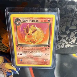 Dark Flareon 1st Edition #35/82 Pokemon 2000 Team Rocket - NM - Image 1