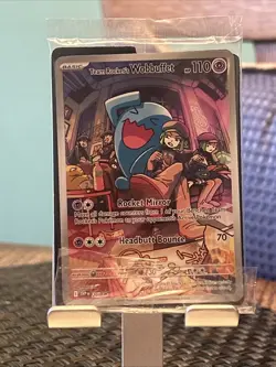 Pokemon Destined Rivals Team Rocket’s Wobbuffet 203 ETB Promo Sealed - Image 1