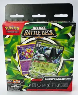 Meowscarada EX Pokemon TCG Deluxe Battle Deck Radiant Alakazam NEW SEALED - Image 1