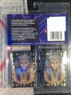 Yu-Gi-Oh! Ultra Secret Rare Holographic Blue-Eyes Ultimate Dragon Plus Sleeves - Image 2