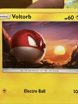 Pokemon TCG Voltorb 30/73 2017 Shining Legends Common NM Near Mint Card - Image 3