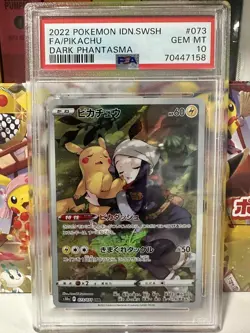 PSA 10 Pikachu CHR 073/071 Dark Phantasma S10a Pokemon Card Japanese 2022 - Image 1