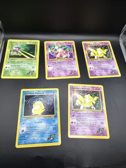 Pokemon TCG 5 Card Pokemon Sabrina’s Gym Challenge/Heroes Lot - Image 1