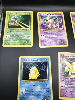Pokemon TCG 5 Card Pokemon Sabrina’s Gym Challenge/Heroes Lot - Image 2