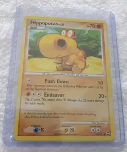 Hippopotas 64/111 Rising Rivals Pokemon Card TCG 2009 Trading Card Game - Image 1