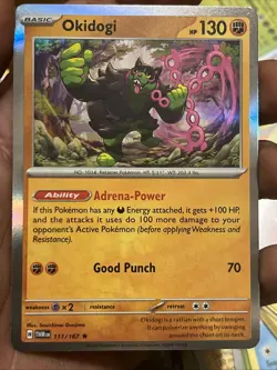 Okidogi Reverse Holo Sv06: Twilight Masquerade Pokemon TCG Card 111/167 - Image 1