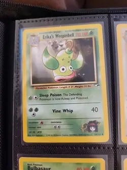 ERIKA’S WEEPINBELL - Gym Heroes Set - 49/132 - Uncommon - Pokemon Card - NM - Image 1