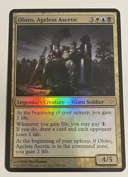 Oloro, Ageless Ascetic Foil English Mtg Card Magic Commander 2013 Oversized - Image 2