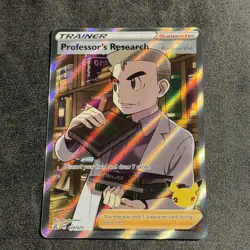 Pokemon TCG Professor's Research Celebrations Full Art Trainer Card 024/025 - Image 1